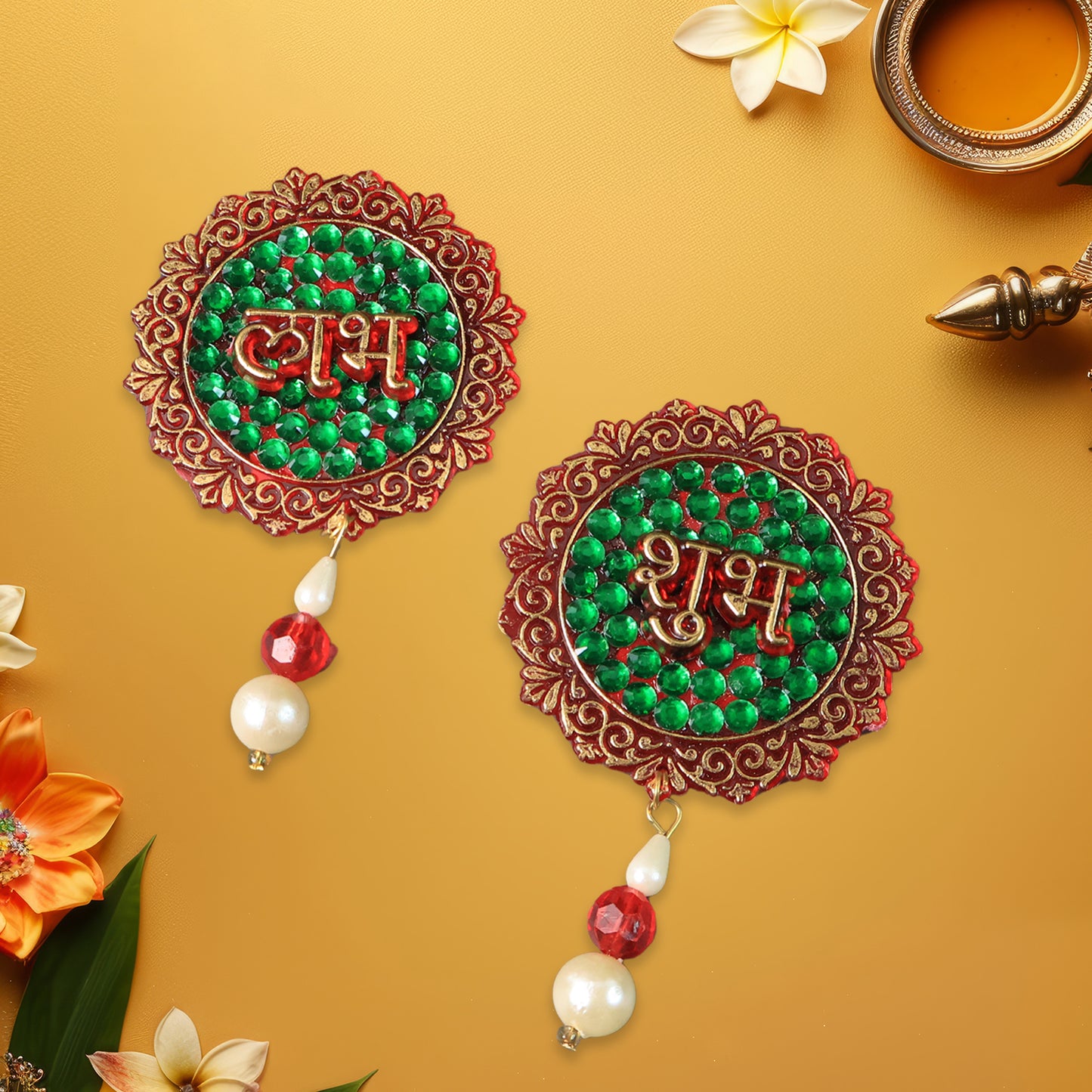 Shubhlabh Beaded Decorative Door Hanging (2 Pc)