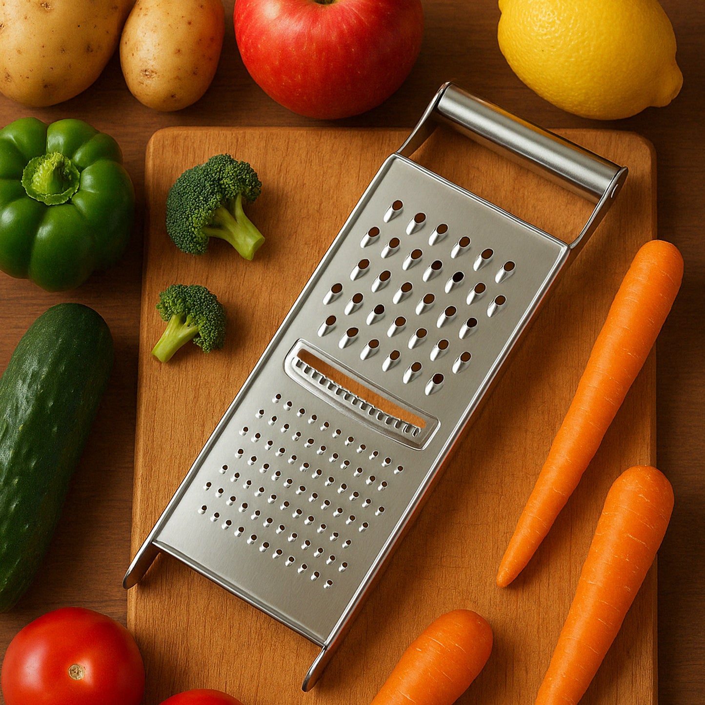 Apexstainless Steel Grater  Slicer (3 In 1)