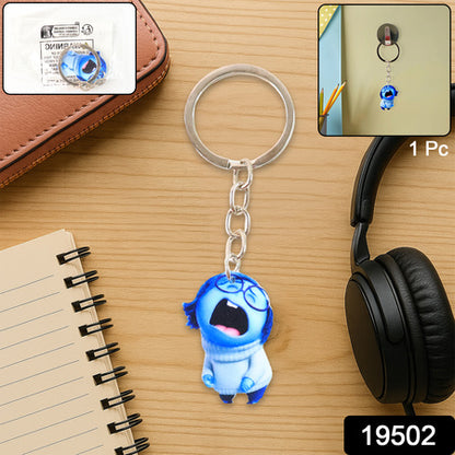 Cutecartoon Character Girl Keychain For Kids Bags  Stationery