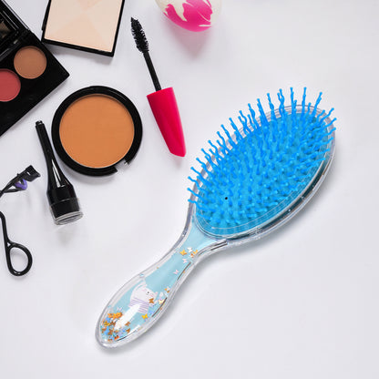 Hair Brush For Kids Detangling Anti-Static Soft Massage For Braids Curly Straight Long Or Short Wet Or Dry Hair (Multi-Design)