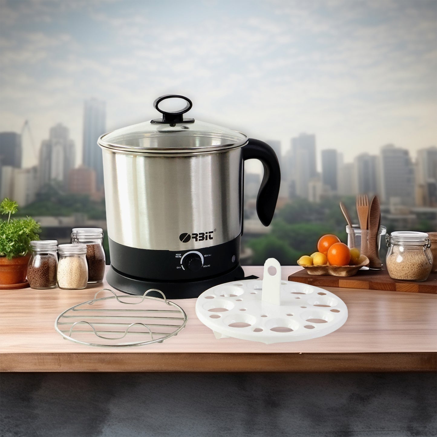Orbitelectric Idli Cooker And Steamer - 650W