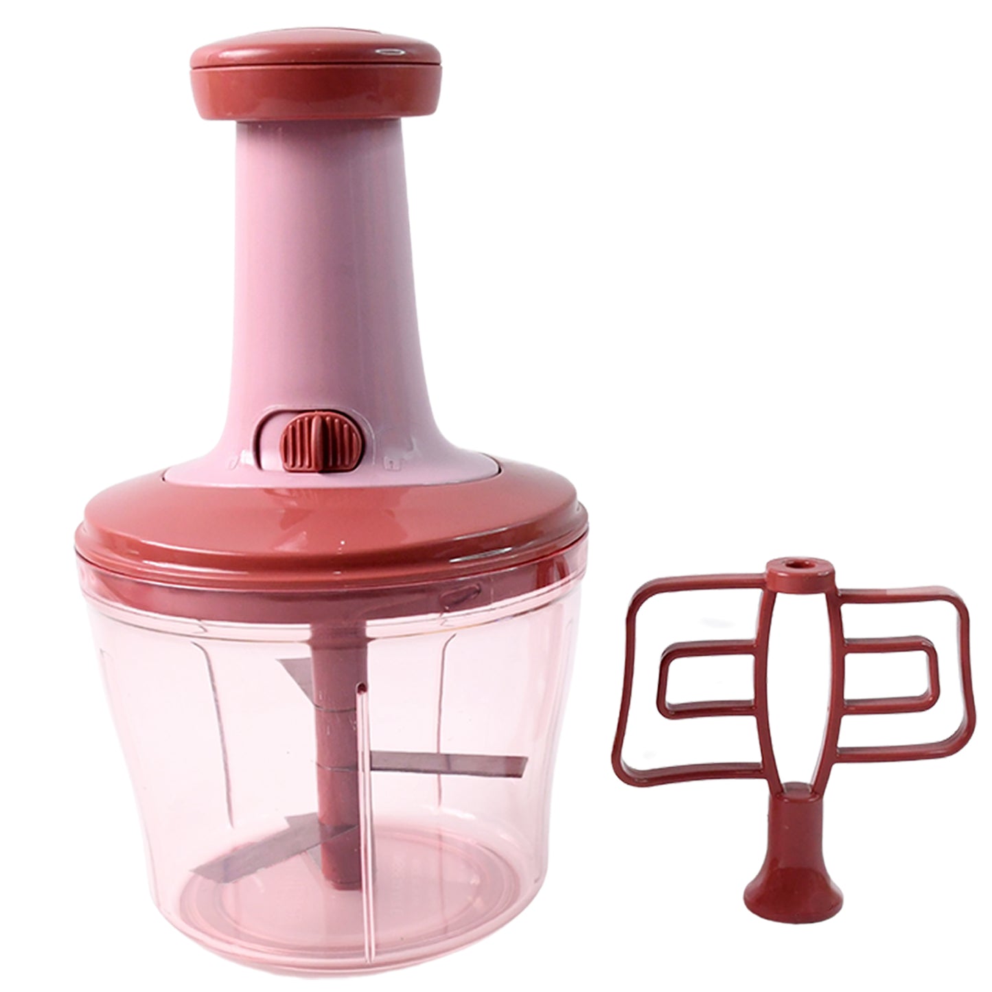 Apexquba Push Chopper With Stainless Steel Blades (1000Ml)