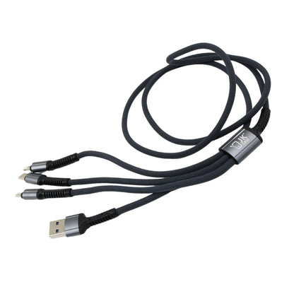 3 In1 Multi Super Fast Charging Cable (1 Pc  1200 Mm)