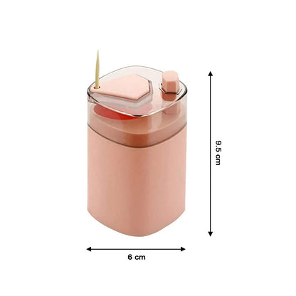 Toothpick Holder Dispenser Pop-Up Automatic Toothpick Dispenser For Kitchen Restaurant Thickening Toothpicks Container Pocket Novelty Safe Container Toothpick Storage Box.