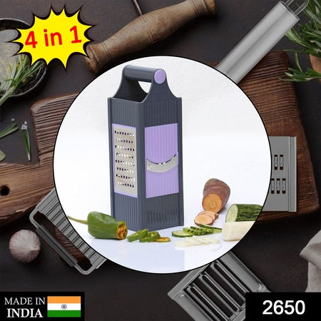 4 In 1 Plastic Vegetable And Fruit Grater And Slicer For Kitchen