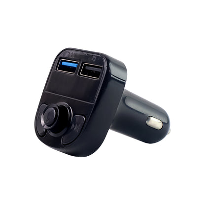 Car-X8 Bluetooth Fm Transmitter Kit For Hands-Free Call Receiver  Music Player  Call Receiver  Fast Mobile Charger Ports For All Smartphoneswith 3.1A Quick Charge Dual Usb Car Charger