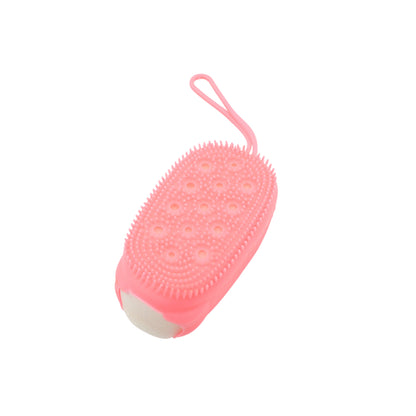 Silicone Super Soft Silicone Bath Brush Double-Sided Body Scrubber Brush For Deep Cleasing Exfoliating Ultra-Soft Scrubber(1 Pc)