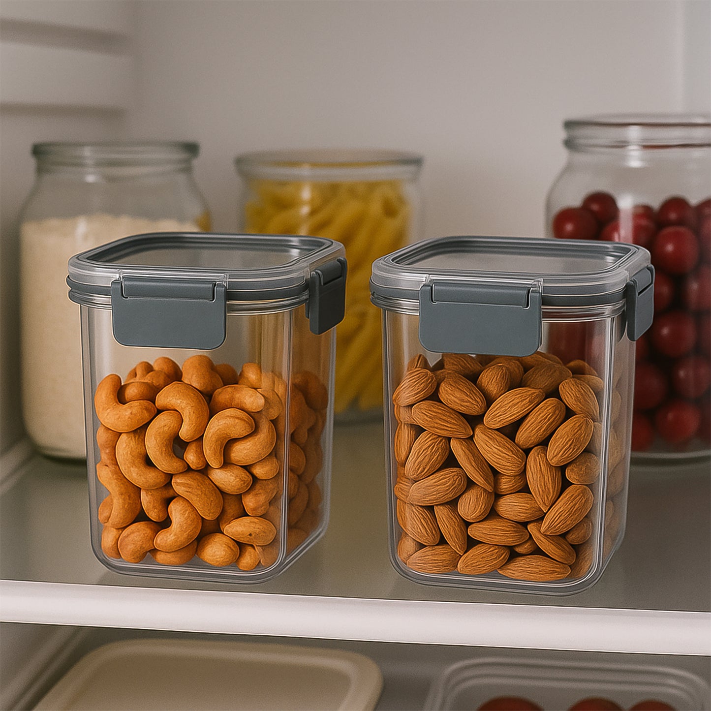 Apexpress N Lock Airtight Food Storage Container Set (2Pc900Ml) Approx