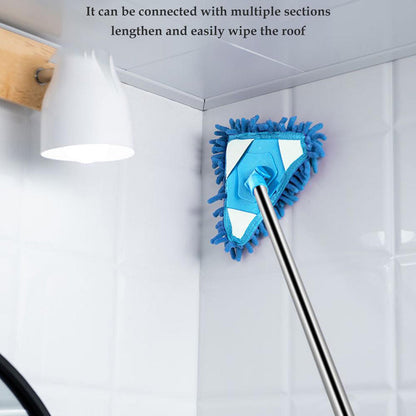 Stainless Steel Road Adjustable Triangle Mop Used For Cleaning Dusty And Wet Floor Surfaces And Tiles.