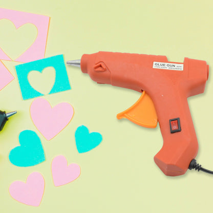 Professional 60 Watt With 5 Pcs Hot Melt Glue Stick  Onoff Switch Electric Tool Hot Melt Glue Gun For Multi Use(1 Pc)