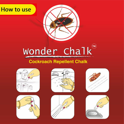 Cockroaches Repellent Chalk Keep Cockroach Away (Pack Of 12)
