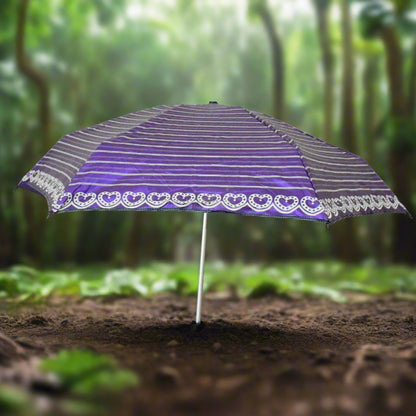 3-Fold  5 Floor Sun Protective Solid Foldable Umbrella (1 Pc)