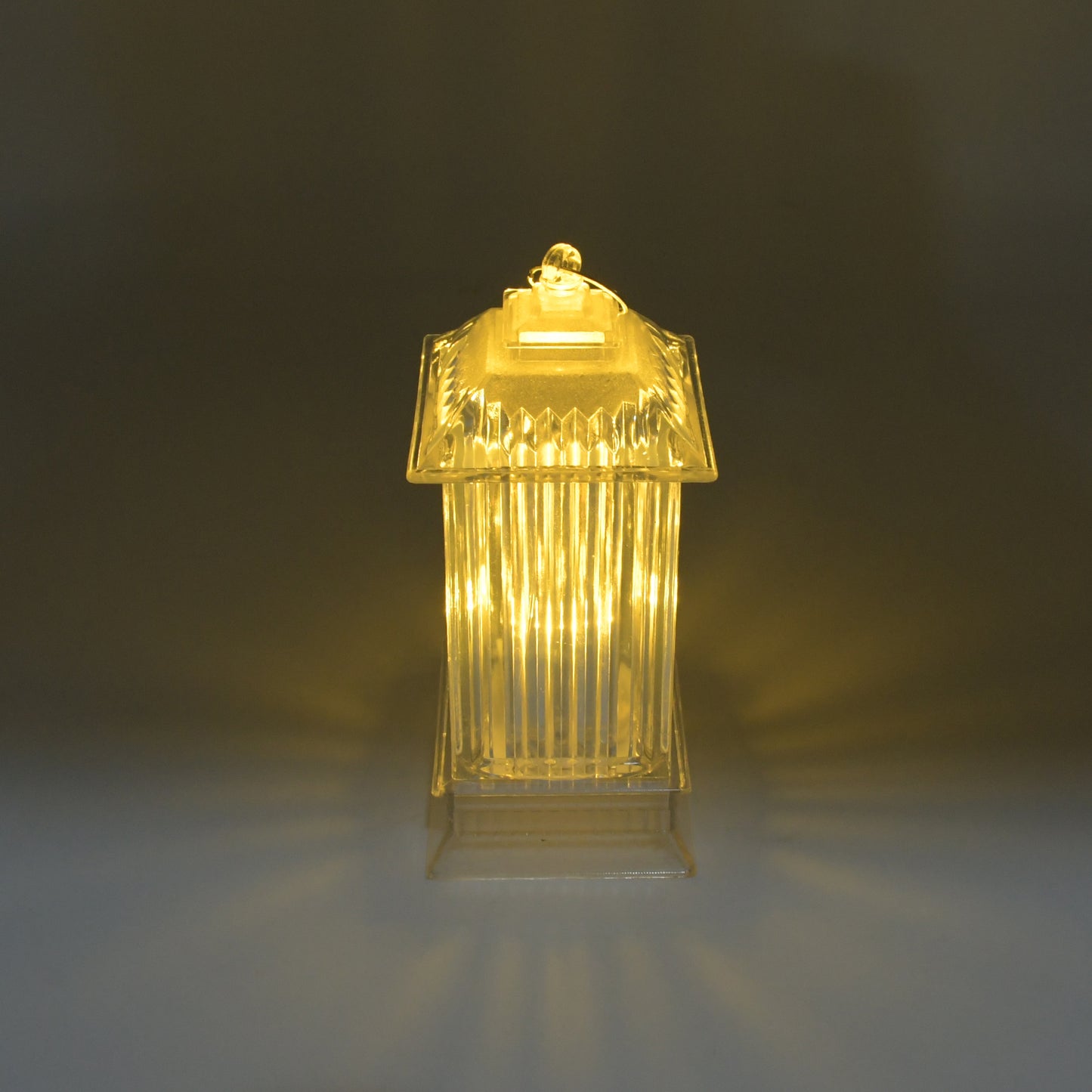 Lantern Shape Led Light Decorative Led Flickering Crystal Candle Light For Holiday Party Crylic Crystal Table Lamp Crystal Table Lamp Atmosphere Lamp Bedroom (Moq - 12Pc)