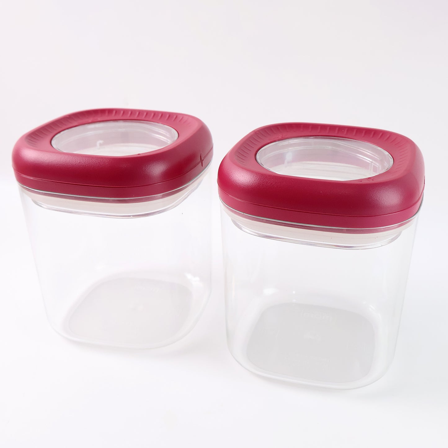 Transparent Twist Lock Kitchen Storage Container Set (Approx 800Ml  2Pc)