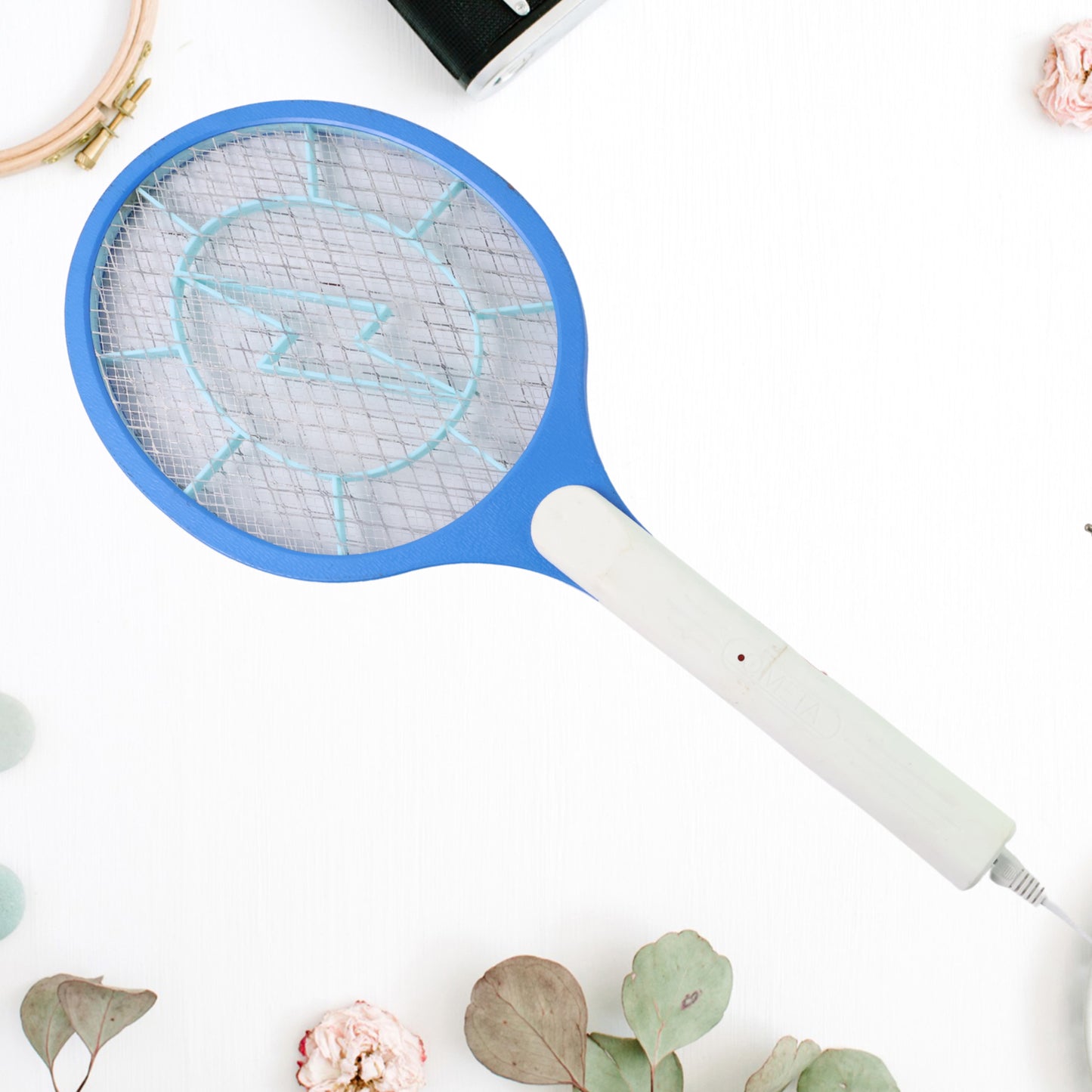 Anti Mosquito Racquet Rechargeable Insect Killer Bat With Led Light