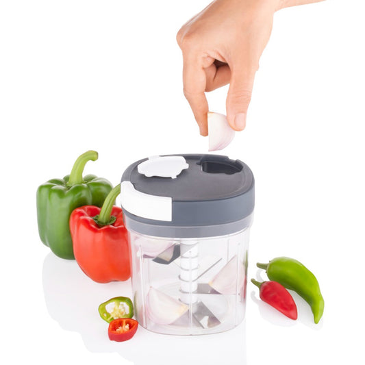 2 In 1 Handy Chopper And Slicer Used Widely For Chopping And Slicing Of Fruits Vegetables Cheese Etc. Including All Kitchen Purposes.