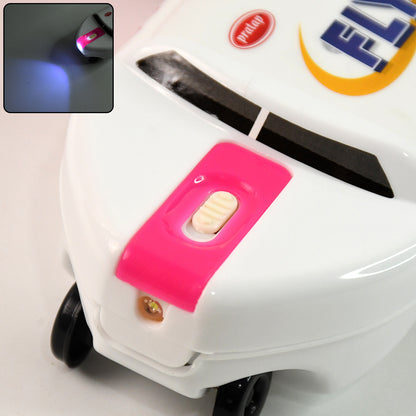 Multi-Functional Airplane-Shaped Compass Box With Led Light And Built-In Sharpener