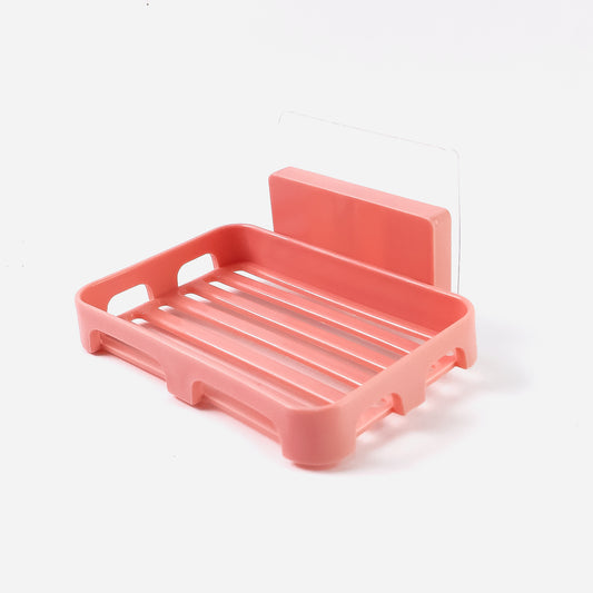 Selfadhesive Rectangular Soap Dish Holder (1 Pc)
