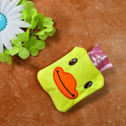 Yellow Duck Small Hot Water Bag With Cover For Pain Relief Neck Shoulder Pain And Hand Feet Warmer Menstrual Cramps.