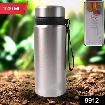 Double-Wall Stainless Steel Vacuum Insulated Bottle (1000Ml Approx)