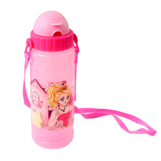 Cartoon Printed Water Bottle 550Ml (1 Pc)