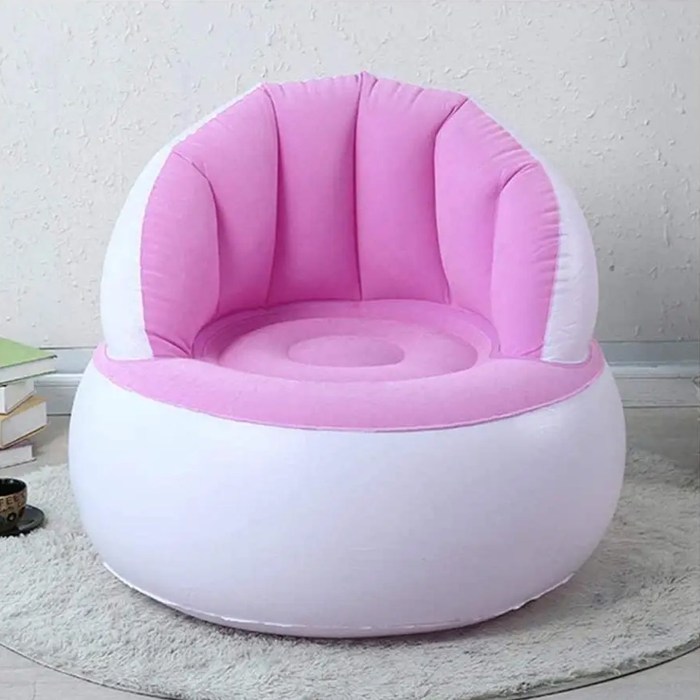Kidsinflatable Sofa Chair With Backrest  Foot Air Pump With Hose (1 Set  85X74 Cm Approx)