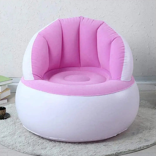 Kidsinflatable Sofa Chair With Backrest  Foot Air Pump With Hose (1 Set  85X74 Cm Approx)