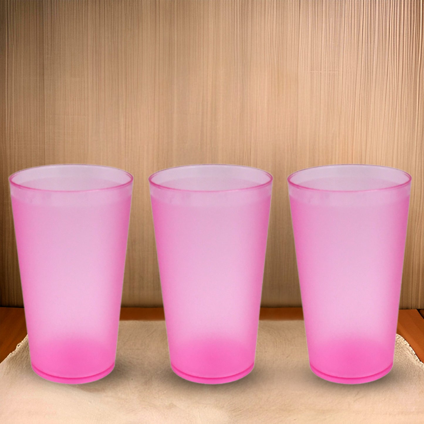 6 Pcs Large Plastic Glass 300Ml Used In All Kinds Of Kitchen And Official Purposes For Drinking Water And Beverages Etc.