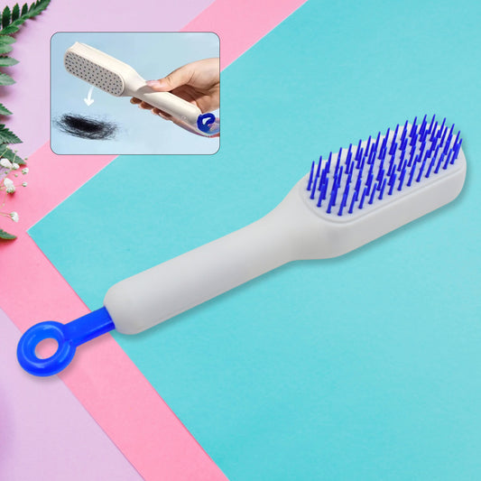 Self-Cleaning Hairbrush Self-Cleaning Anti-Static Detangling Massage Comb One-Pull Clean Scalable Rotate Lifting Self Cleaning Hairbrush Hair Styling Tools