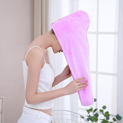 Quick Turban Hair-Drying Absorbent Microfiber Toweldry Shower Caps
