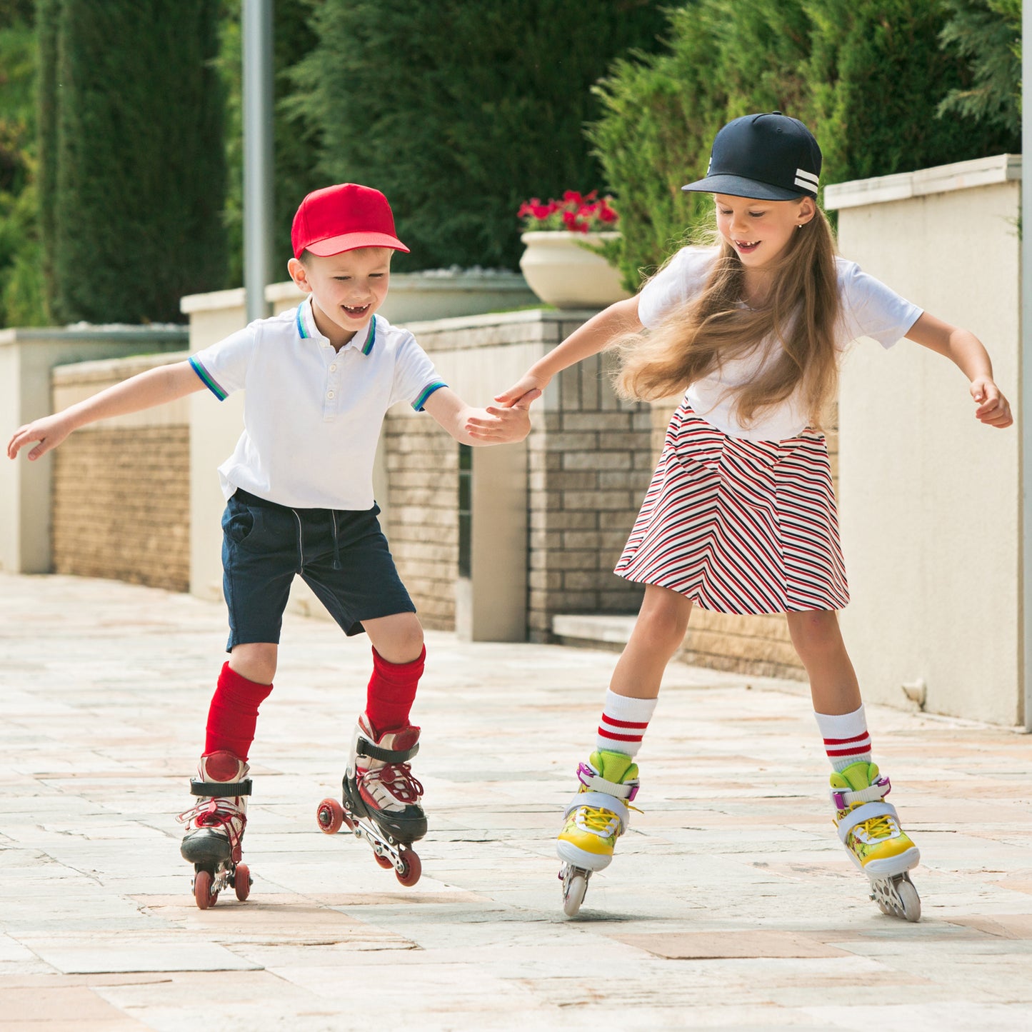 Inline Skates With Led Flashing Light Wheel With Adjustable Length Skate Premium High Quality Skates Pair