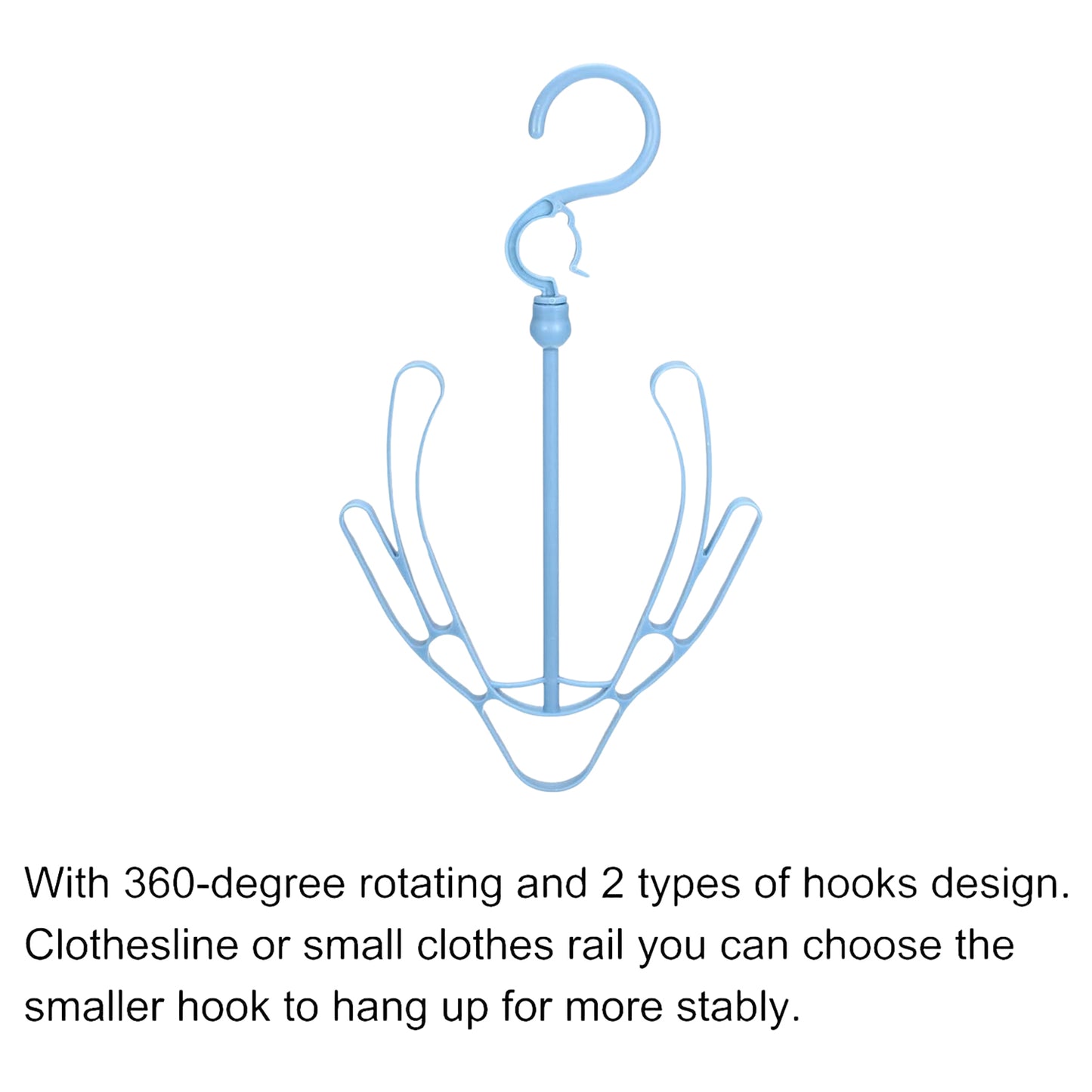 Small Shoes Drying Hanger Rotatable Shoe Hanging Racks (1Pc)