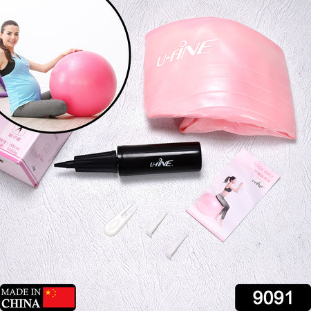 Anti Burst 65 Cm Exercise Ball With Inflation Pump Non-Slip Gym Ball For Yoga Pilates Core Training Exercises At Home And Gym- Suitable For Men And Women