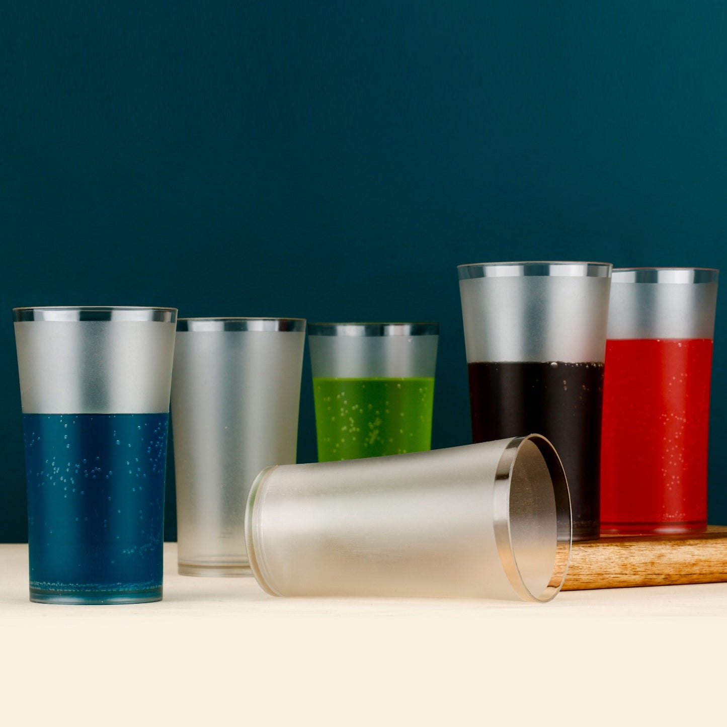 Mattfinish Glass Tumbler Set (Approx 300Ml  6 Pc)