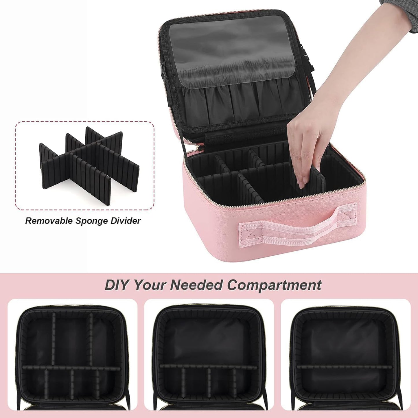 Pinkpremium Led Light Makeup Organizer Box (1 Pc)