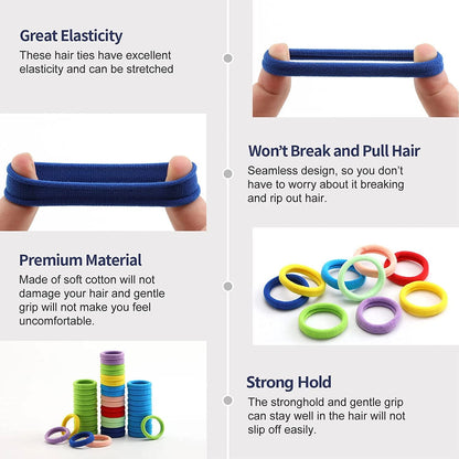 Kidshair Bands Rubber Bands  Cute Hair Clips In Storage Box (Mix Design  1 Set)