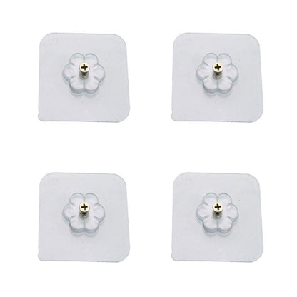 Selfadhesive Hooks Sticker  Screw Nut And Bolt Type (4 Pcs Set)