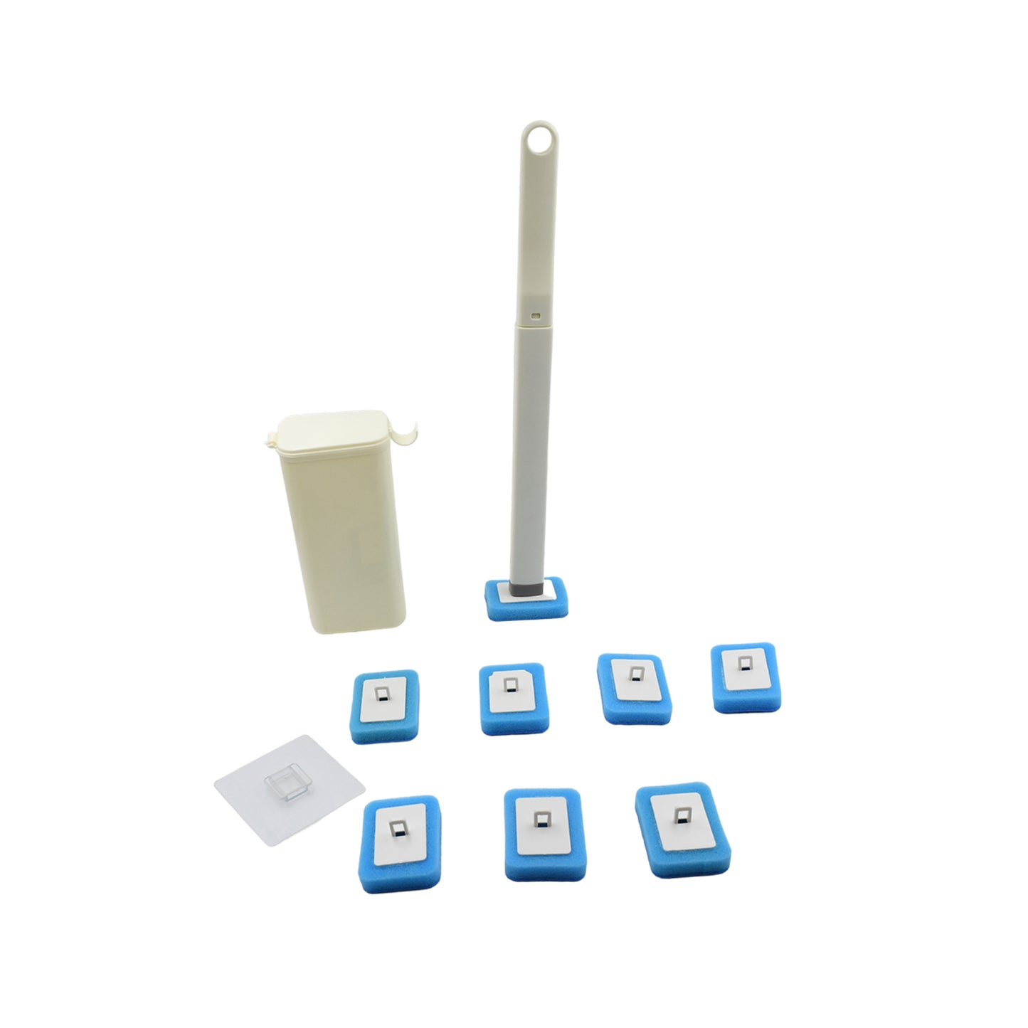 Toilet Brush Wand Toilet Brush Kit With 8 Count Disposable Toilet Refills Heads
