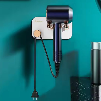 Hairdryer Wall Mount Self Adhesive Hair Dryer Holder (1 Pc)