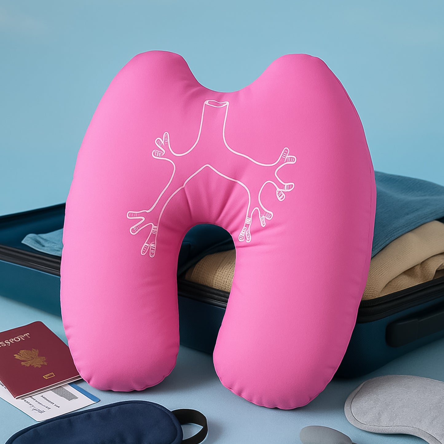 U-Shape Neck Travel Pillow (1 Pc)