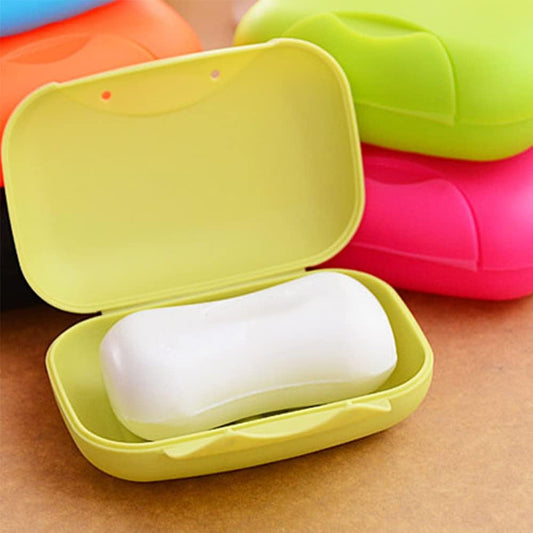 Travel Soap Case Box Plastic Soap Box With Cover Waterproof Leakproof Soap Dish For Bathroom  Travel Use (1Pc)