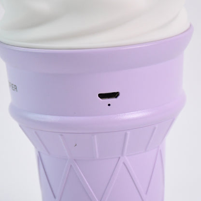 Ice Cream Cone Shape Air Freshener Humidifier (1Pc  Purple )