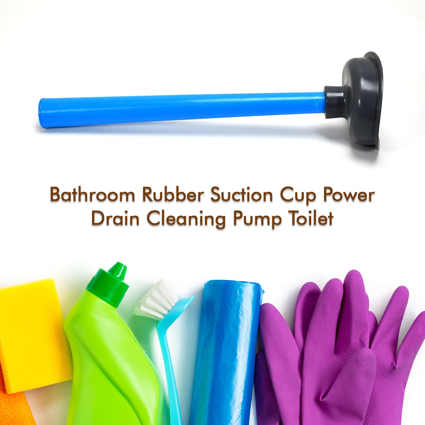 Multifunctional Toilet Plunger Toilet Blockage Remover Suction Device