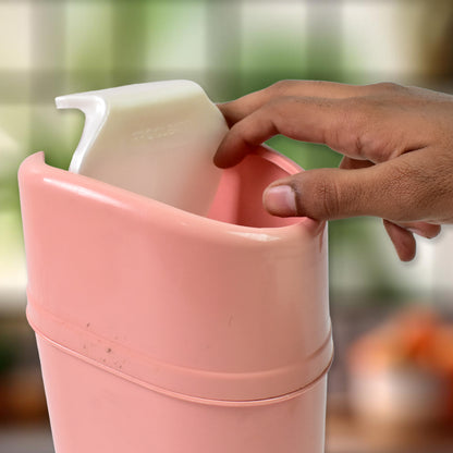 Minitrash Can Dustbin Plastic Garbage Can With Lid (1 Pc)