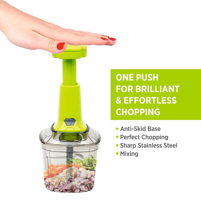 2In1 Press Vegetable Choppers For Kitchen (1100 Ml)