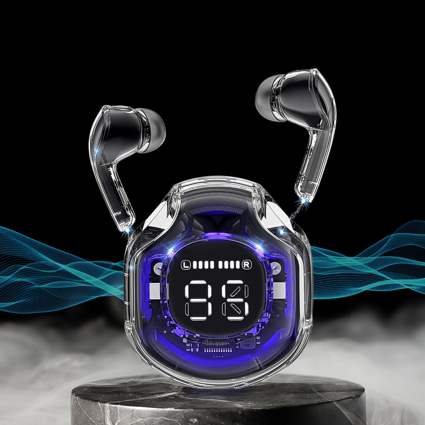 Wireless Bluetooth 5.3 In-Ear With Microphones 200Mah Battery (1 Pc)