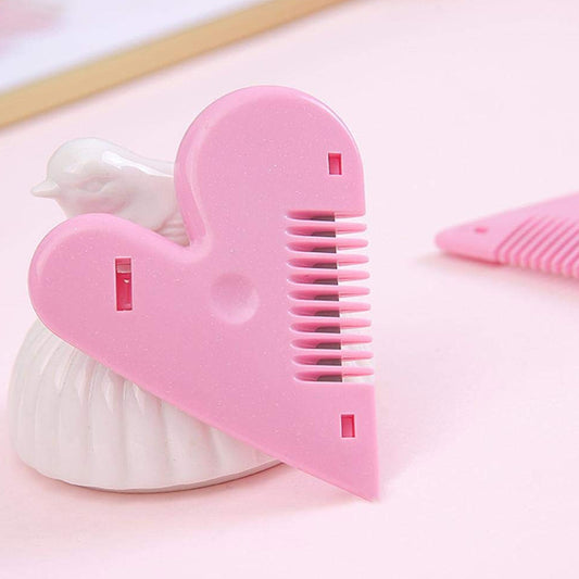 Heartshape Plastic Hair Cutting Scissors (1 Pc  With Card Packing)