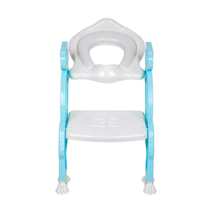 2 In 1 Potty Training Toilet Seat With Step Stool Ladder For Boy And Girl Baby Toddler Kid Childrens Toilet Training Seat Chair With Soft Padded Seat And Sturdy Non-Slip Wide Step Make Potty Easier For Your Kids (Multi-Color)