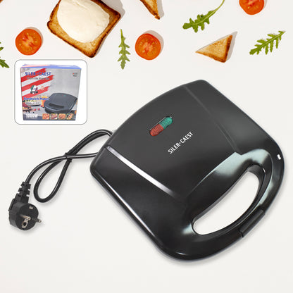 Waffle Maker Makes 2 Square Shape Waffles Non-Stick Plates Easy To Use With Indicator Lights