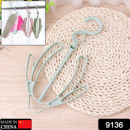 Shoes Drying Hanger Rotatable Shoe Hanging Racks For Balcony Closet (1Pc)